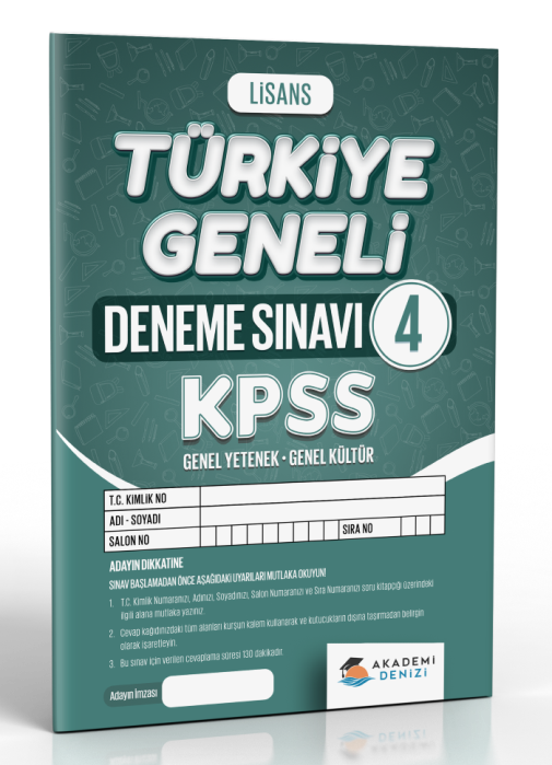 AKADEMİ DENİZİ KPSS LİSANS TG4 - 2025-26